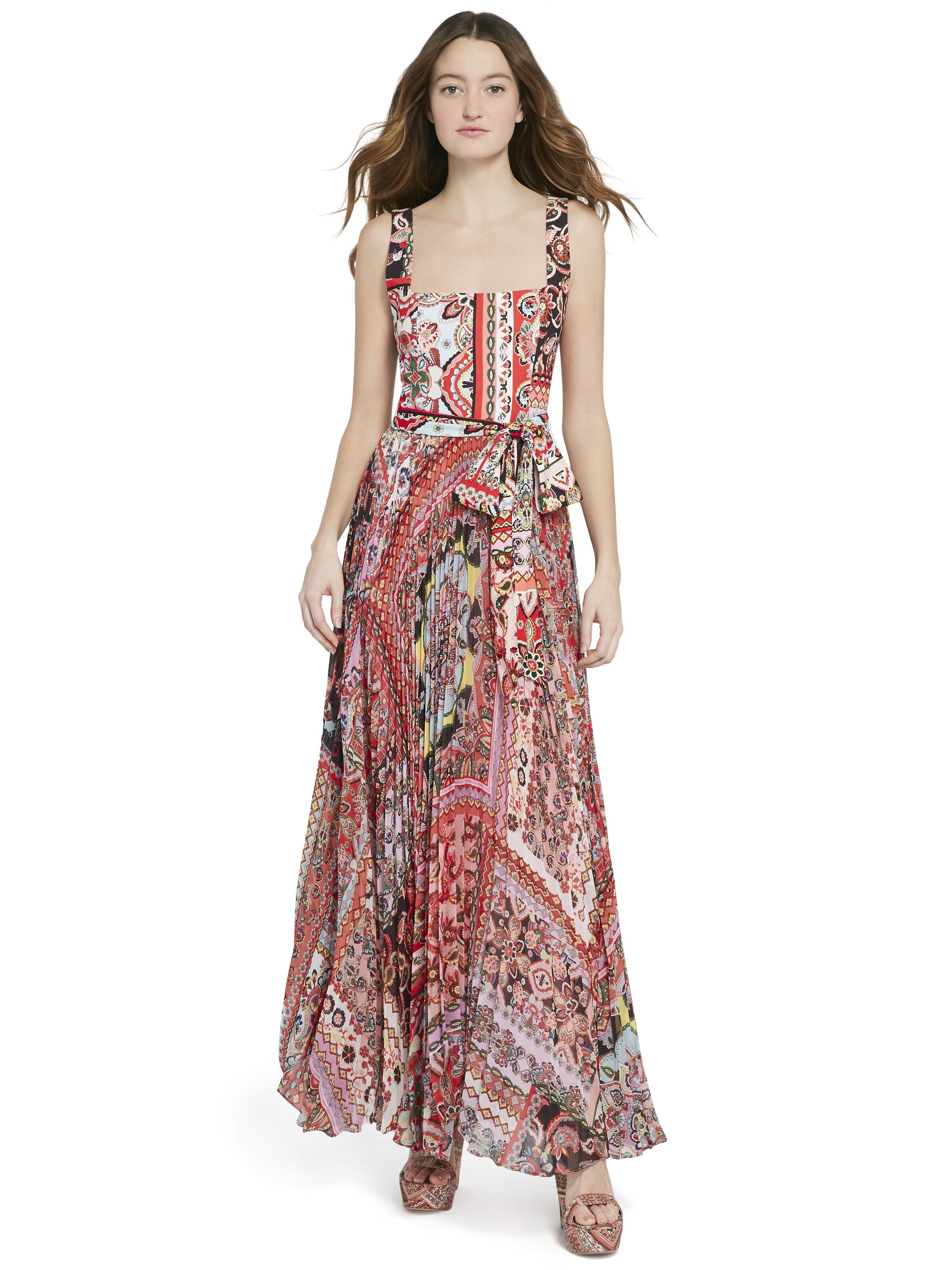 DEONNA PLEATED MAXI DRESS-EUPHORIA-ALICE + OLIVIA