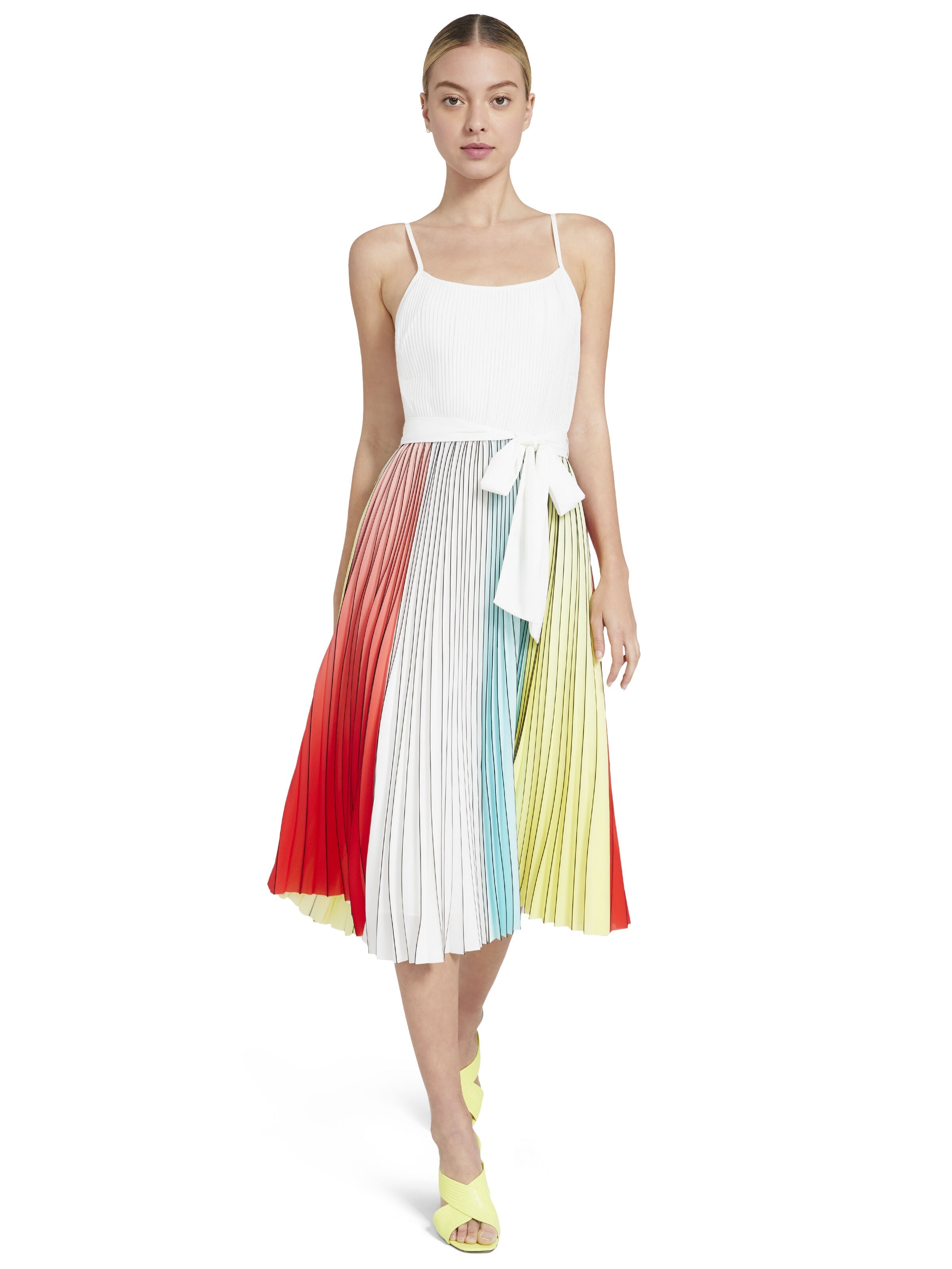 VIVIENNE PLEATED MIDI DRESS-ALICE + OLIVIA