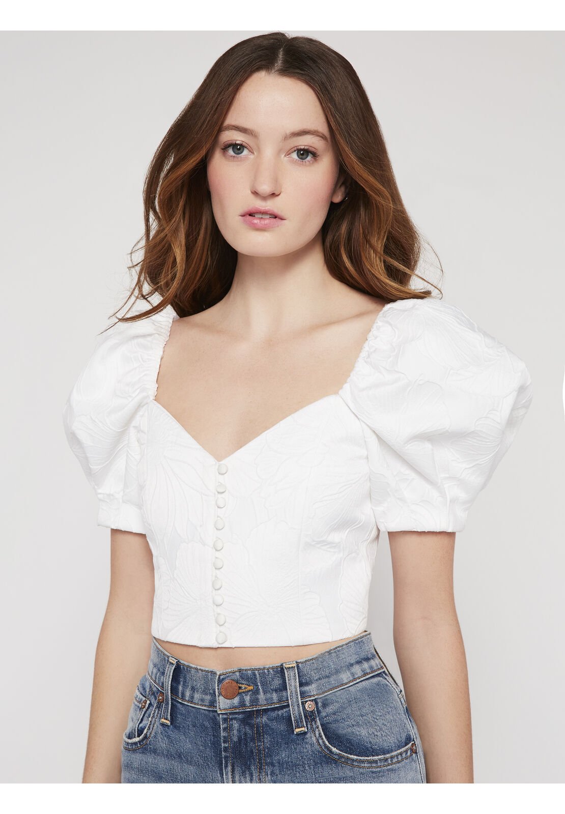 LAKITA FLORAL PUFF SLEEVE TOP-ALICE + OLIVIA