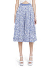 PARCELL PAISLEY FLARED MIDI SKIRT-CHAMBRAY-ALICE + OLIVIA