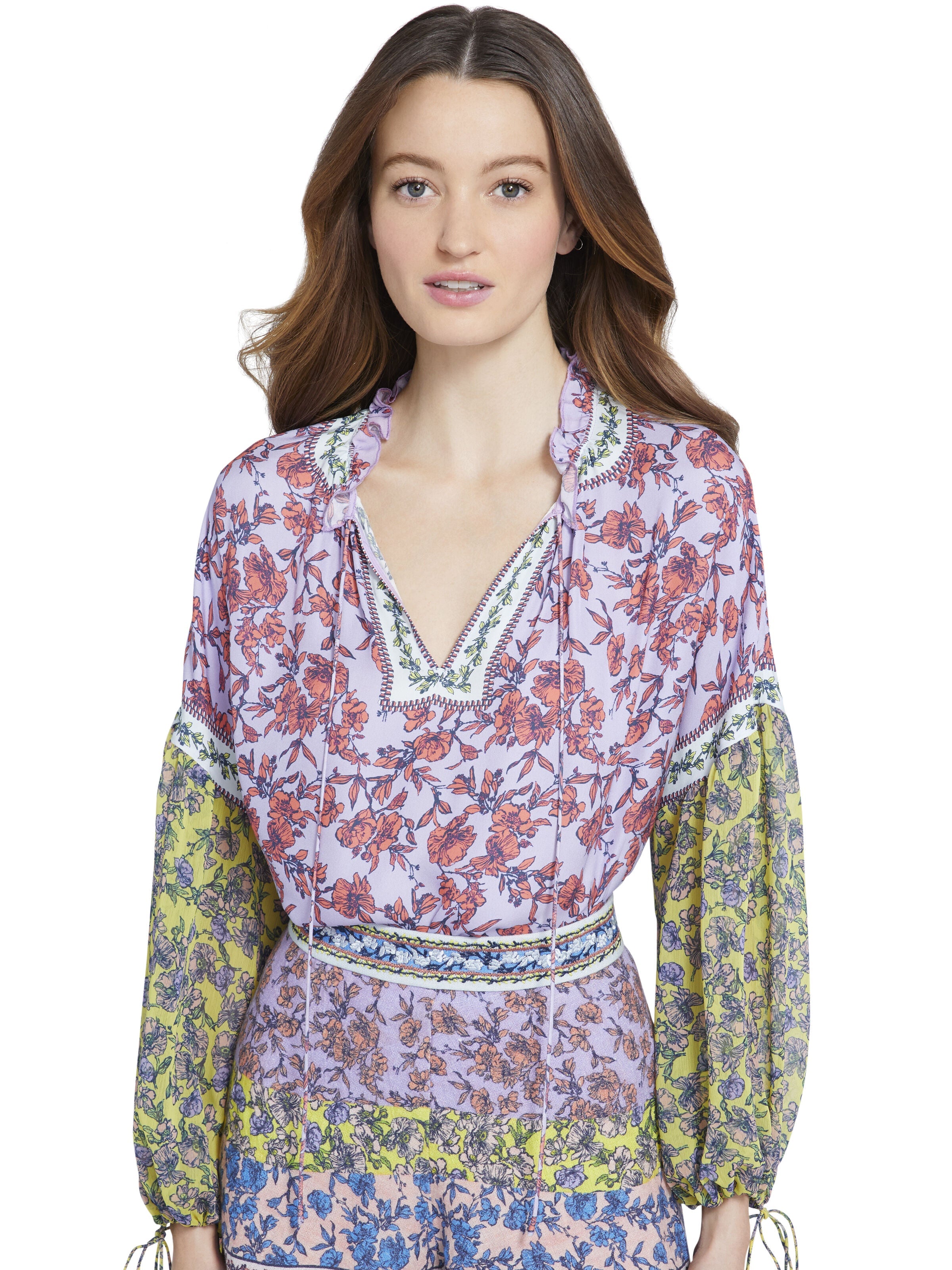 JULIUS BLOUSON SLEEVE TOP-ALICE + OLIVIA