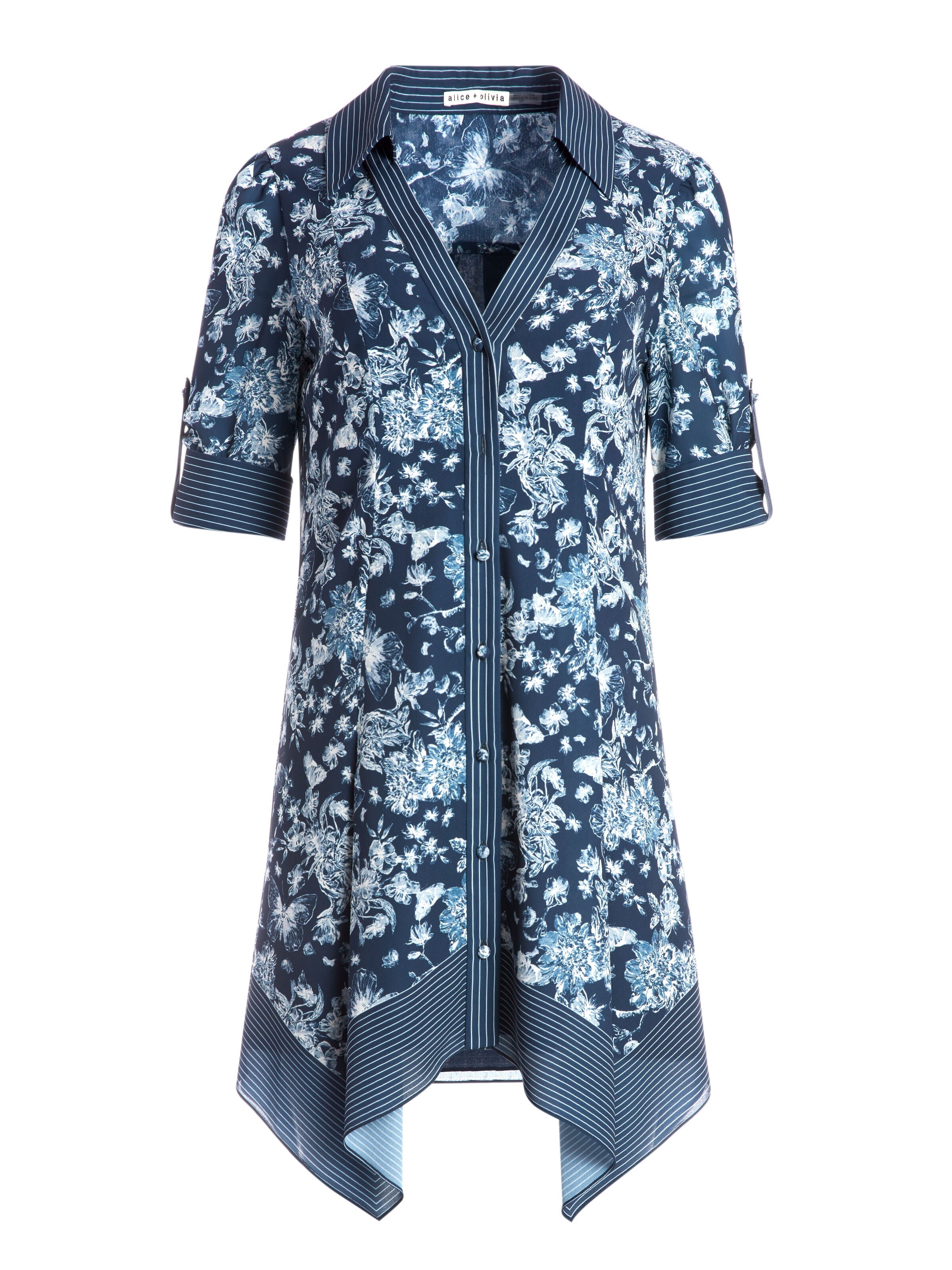 CONNER HANDKERCHIEF MINI DRESS-ALICE + OLIVIA
