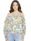 TEREZA FLORAL OFF SHOULDER BLOUSE-ALICE + OLIVIA