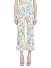 LORINDA FLORAL HIGH WAISTED PANT-GARDENIA-ALICE + OLIVIA