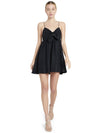 MELVINA TIE FRONT MINI DRESS-ALICE + OLIVIA
