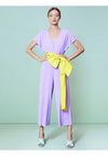 MITSUE V-NECK GAUCHO JUMPSUIT-ALICE + OLIVIA