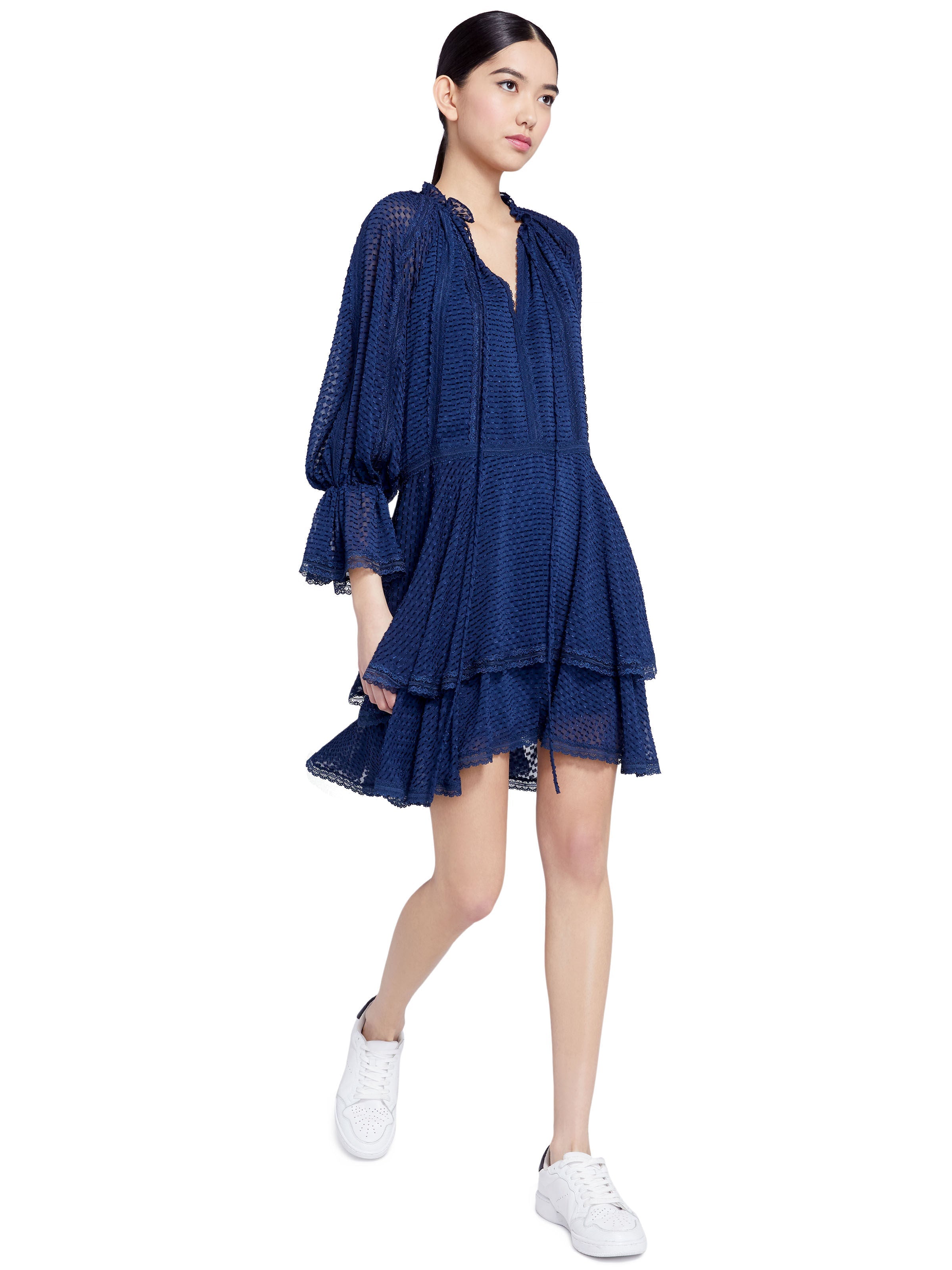 JOANNE HANDKERCHIEF MINI DRESS-ALICE + OLIVIA