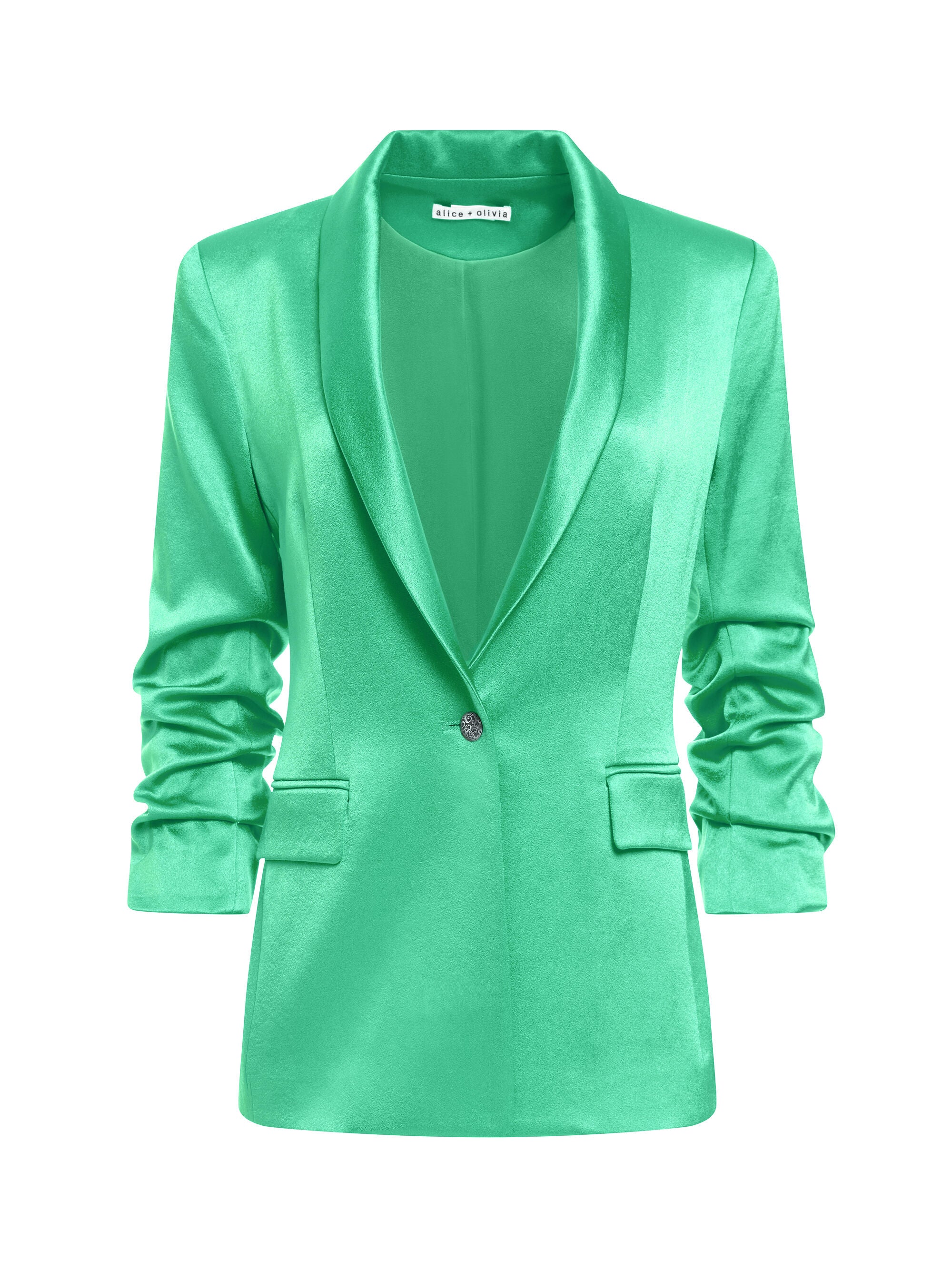 SEBASTIAN SCRUNCH SLEEVE BLAZER-ALICE + OLIVIA