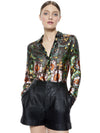 ELOISE BUTTON DOWN-VINELANDS SM-ALICE + OLIVIA