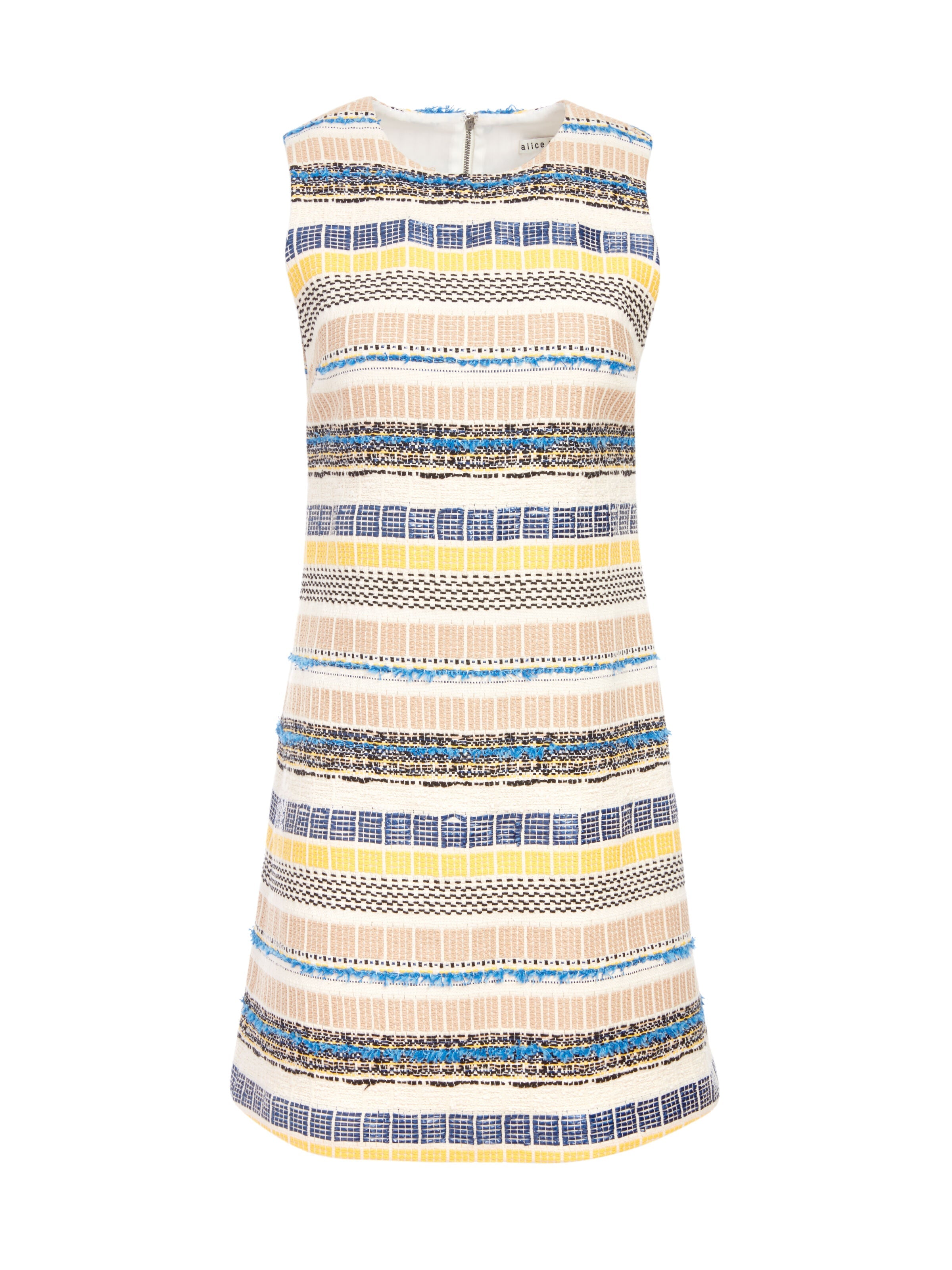 COLEY CREW NECK MINI DRESS-ALICE + OLIVIA