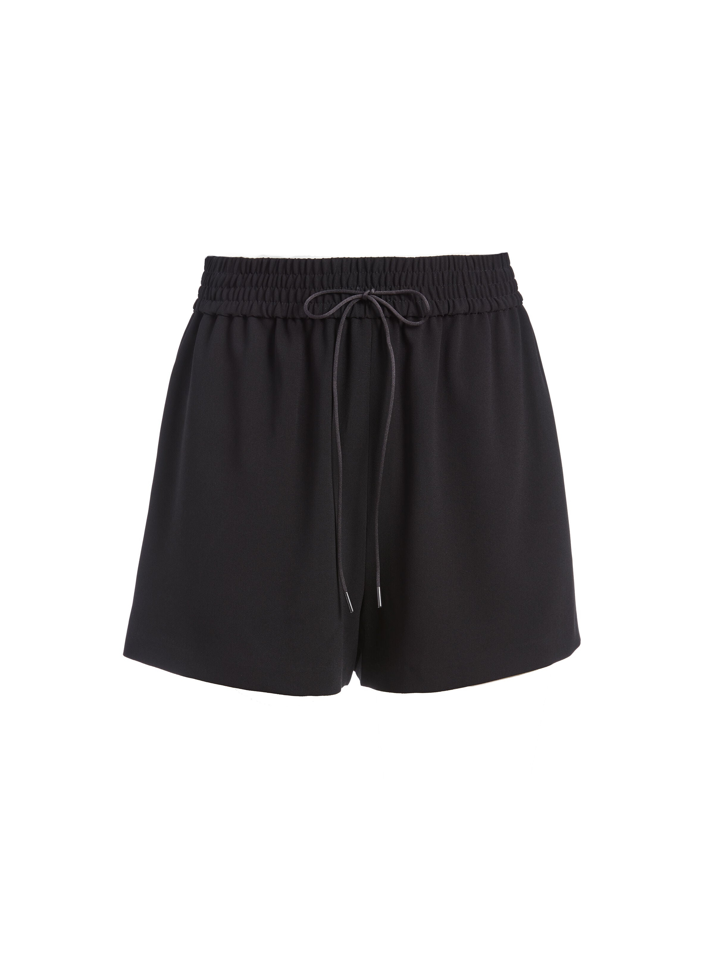 CARSON DRAWSTRING SHORT-Black-ALICE + OLIVIA