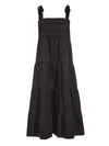 CYNTHIA TIE SHOULDER MIDI DRESS-Black-ALICE + OLIVIA