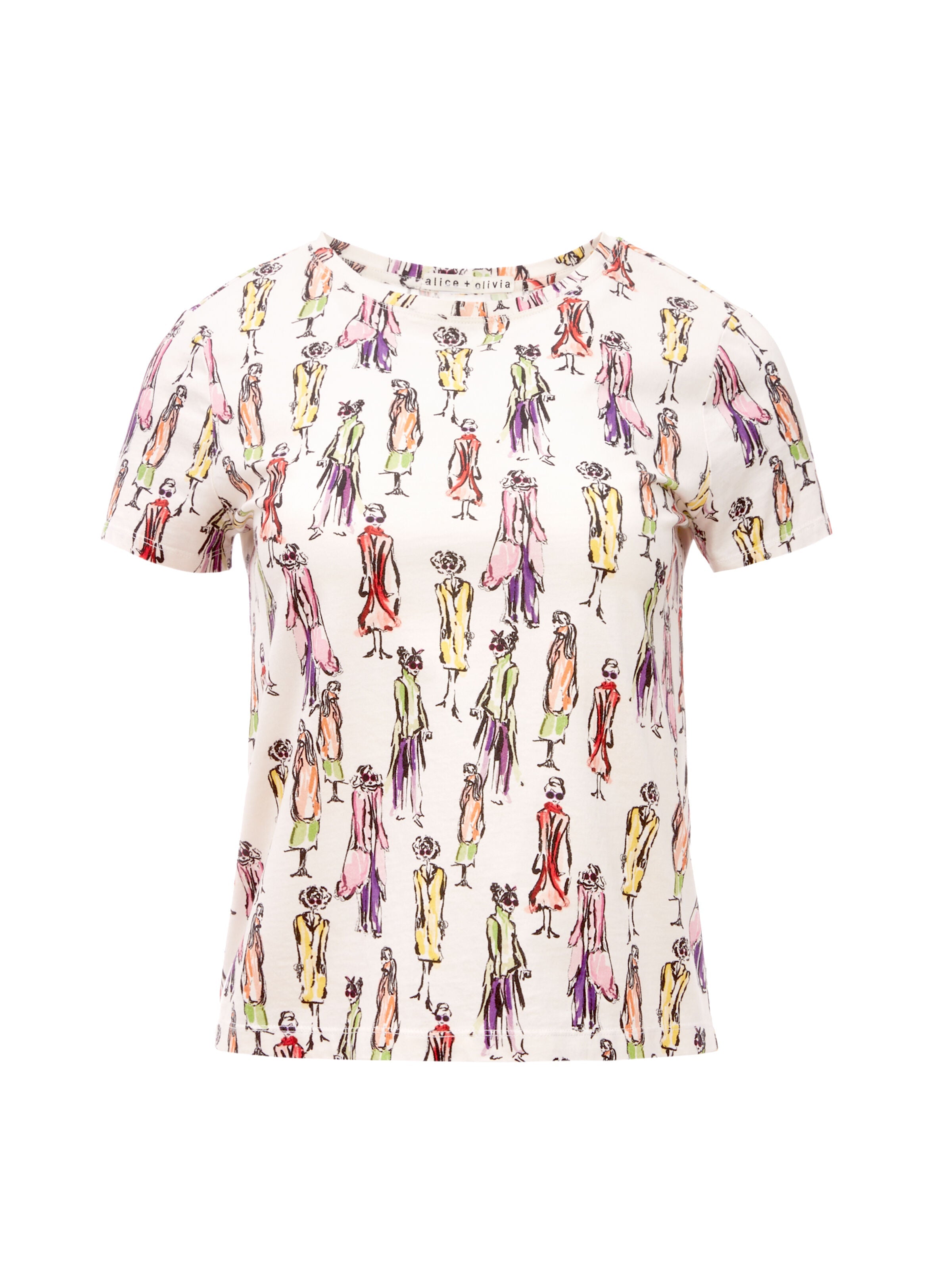 RYLYN CREW NECK TEE-ALICE + OLIVIA
