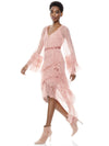 ONICA ASYMMETRICAL LACE DRESS-ROSE-ALICE + OLIVIA