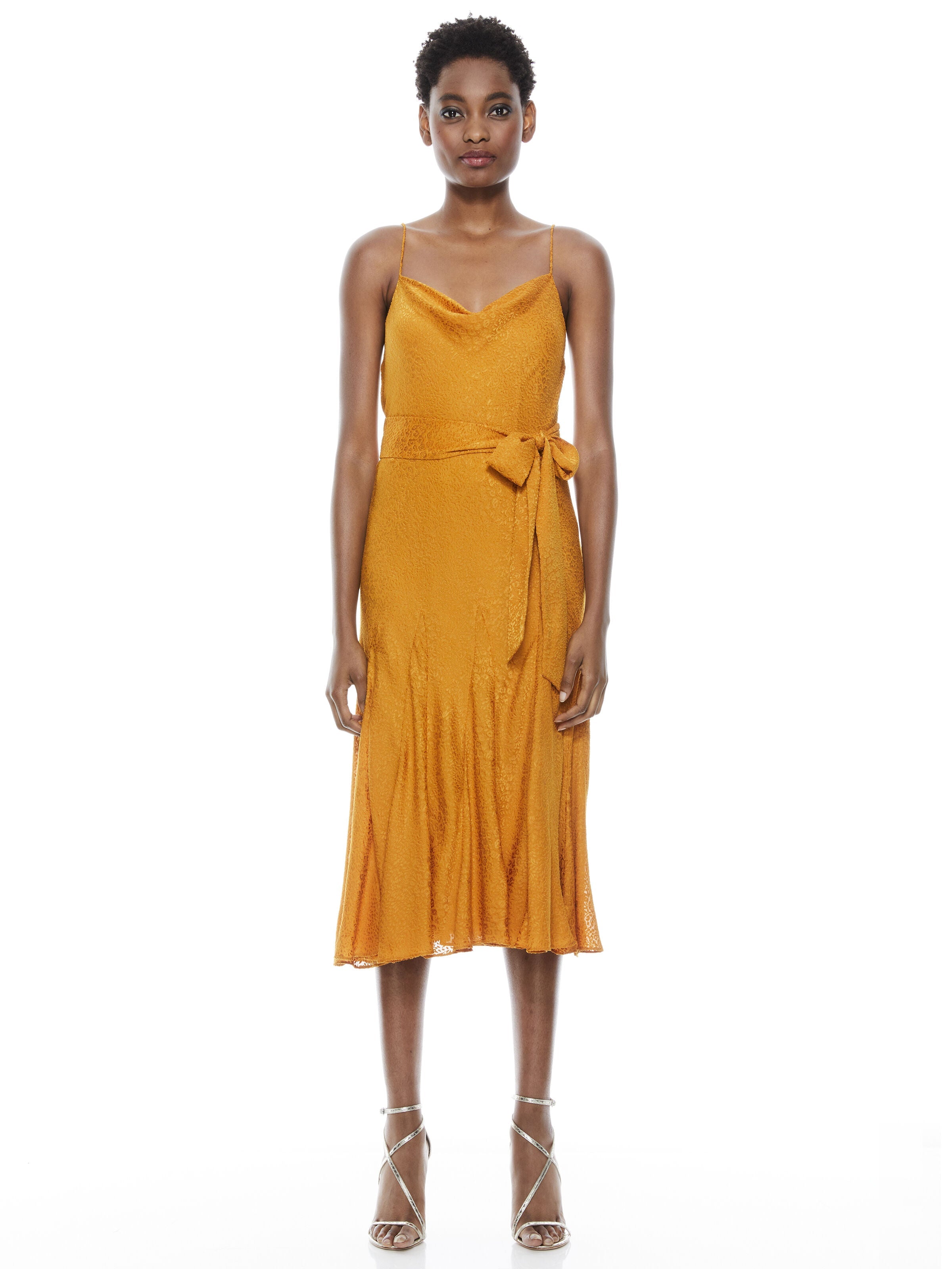 WEBBER TIE WAIST MIDI DRESS-ALICE + OLIVIA