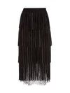MISHA SUEDE FRINGE MIDI SKIRT-ALICE + OLIVIA
