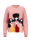 NYLA STACE FACE PULLOVER-ROSE/MULTI-ALICE + OLIVIA