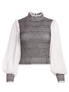 AVIVA SMOCKED BLOUSE-ALICE + OLIVIA