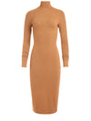 DELORA TURTLENECK DRESS-CAMEL-ALICE + OLIVIA