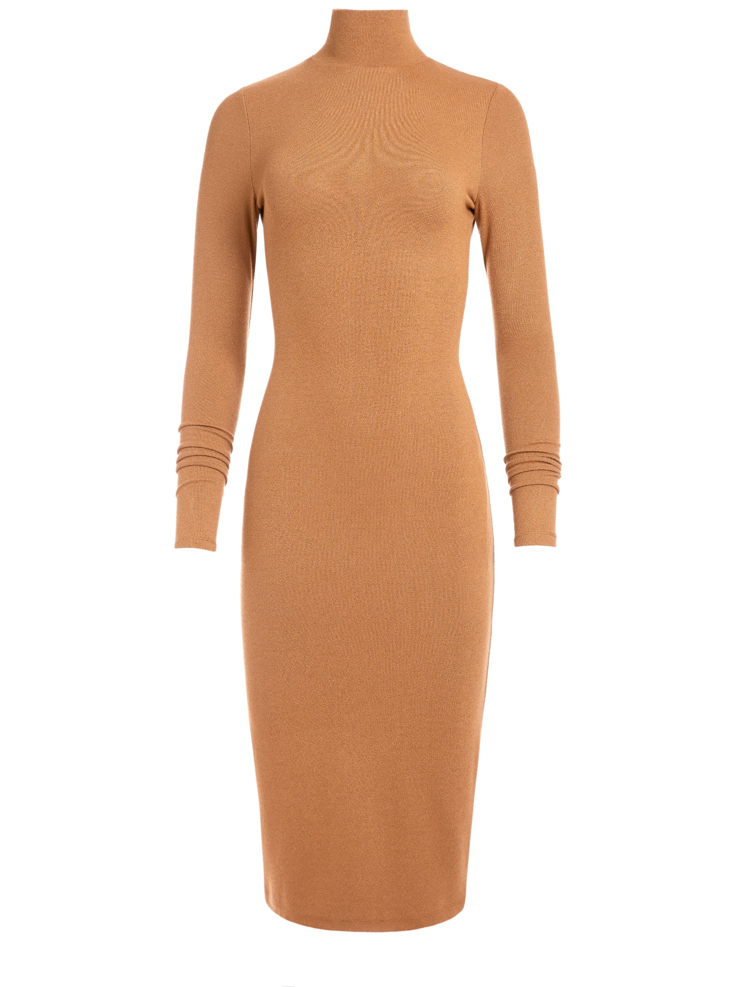 DELORA TURTLENECK DRESS-CAMEL-ALICE + OLIVIA