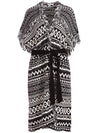 MAIBELLA BELTED SWEATER VEST-BLACK/CREAM-ALICE + OLIVIA
