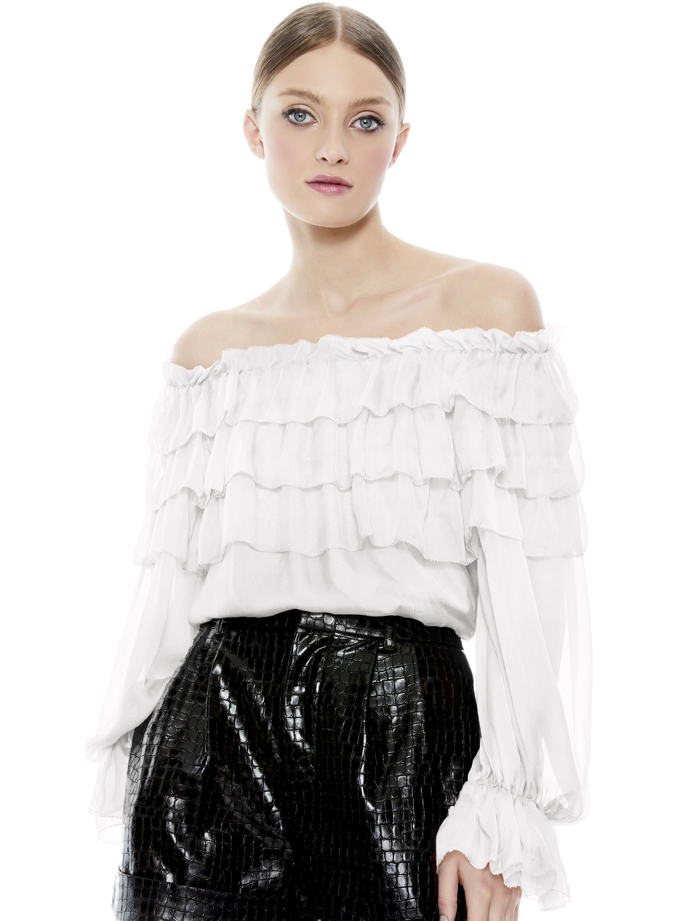 ERSA OFF THE SHOULDER TOP-ALICE + OLIVIA