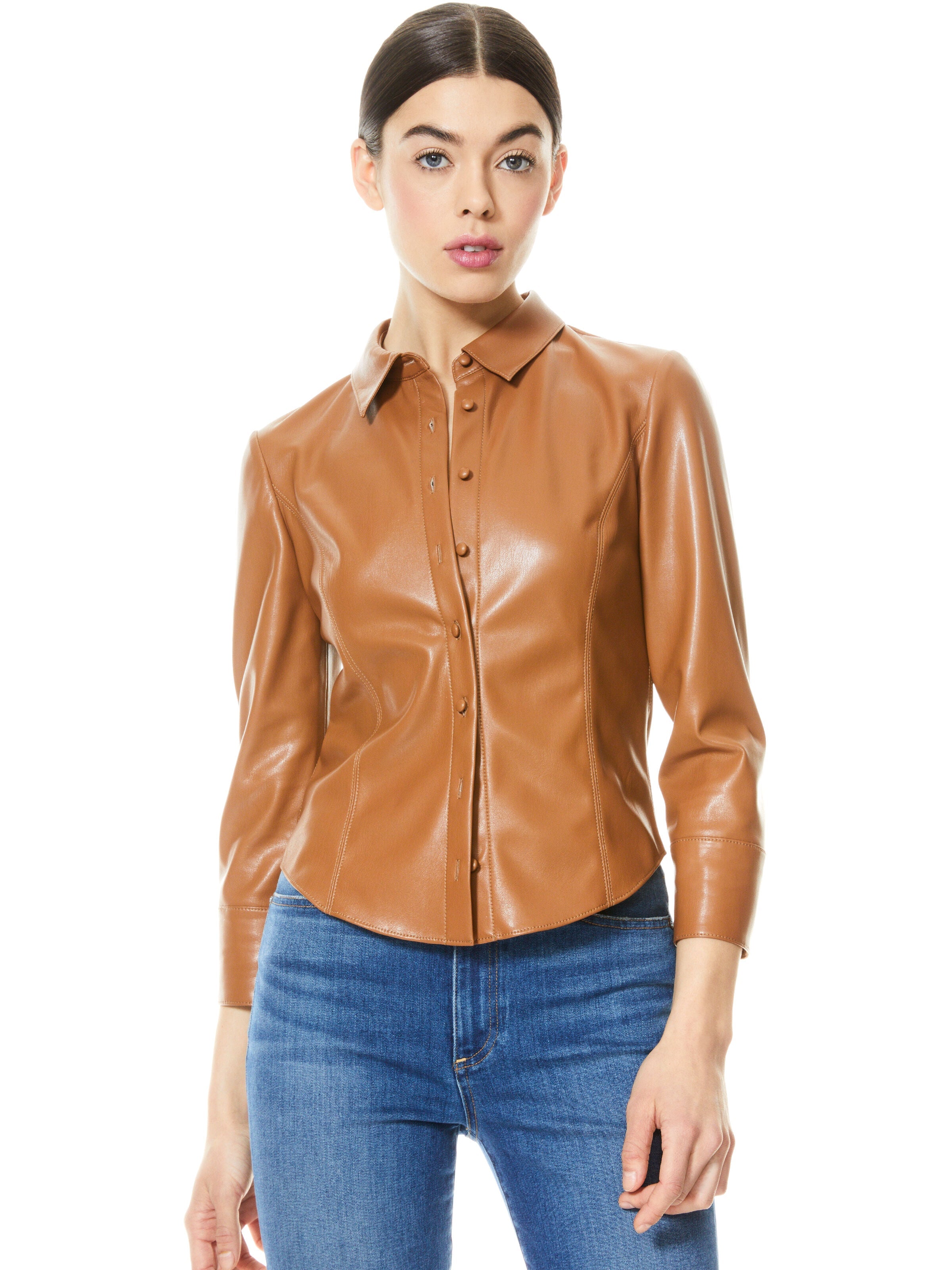 NADINE VEGAN TOP-ALICE + OLIVIA