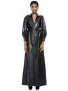 ZARITA VEGAN LEATHER MAXI DRESS-Black-ALICE + OLIVIA