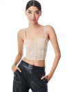 LORETTE LACE BUSTIER CROP TOP-ALICE + OLIVIA