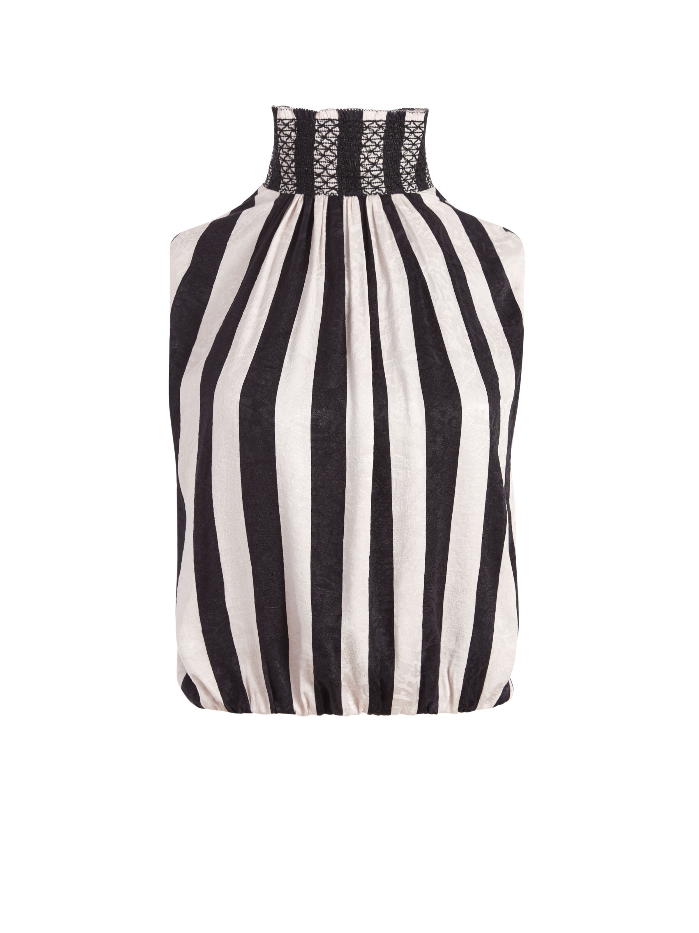 TRUDY SMOCKED NECK BLOUSE-ALICE + OLIVIA