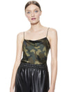 HARMON CAMO DRAPEY SLIP TANK-ALICE + OLIVIA
