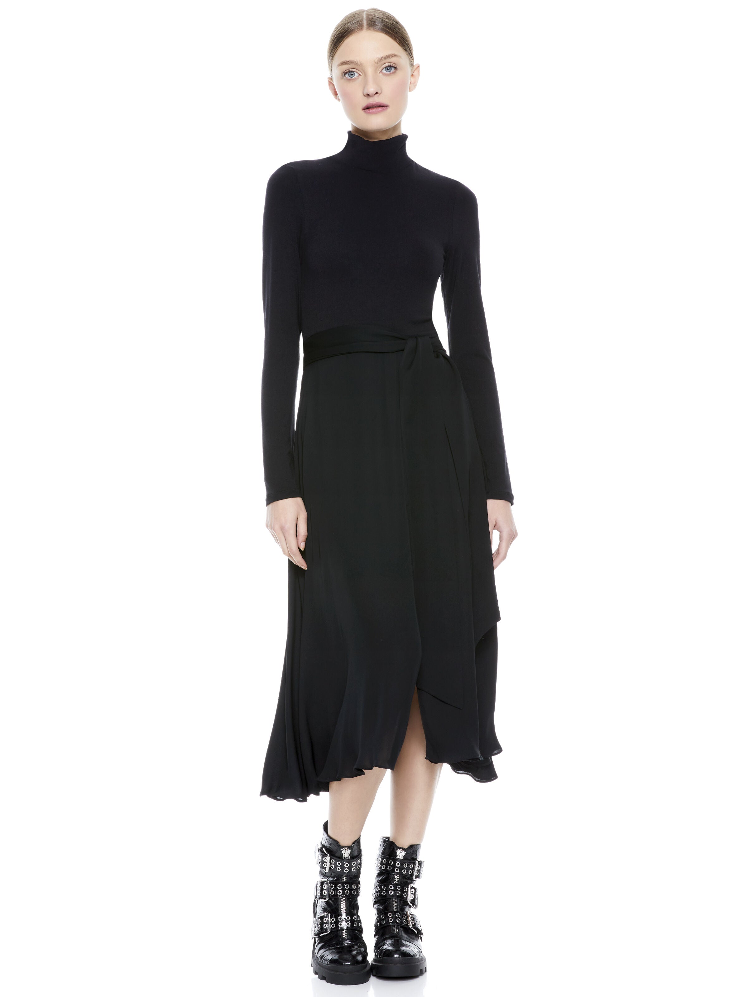 CLARE TURTLENECK MIDI DRESS-ALICE + OLIVIA