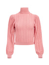 ESME CABLEKNIT TURTLENECK-ROSE-ALICE + OLIVIA