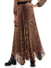 KATZ PLEATED MAXI SKIRT-HARVEST HOUNDSTOOTH LG-ALICE + OLIVIA