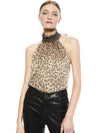 ALMIRA LEOPARD HALTER TOP-SPOTTED LEOPARD SM-ALICE + OLIVIA