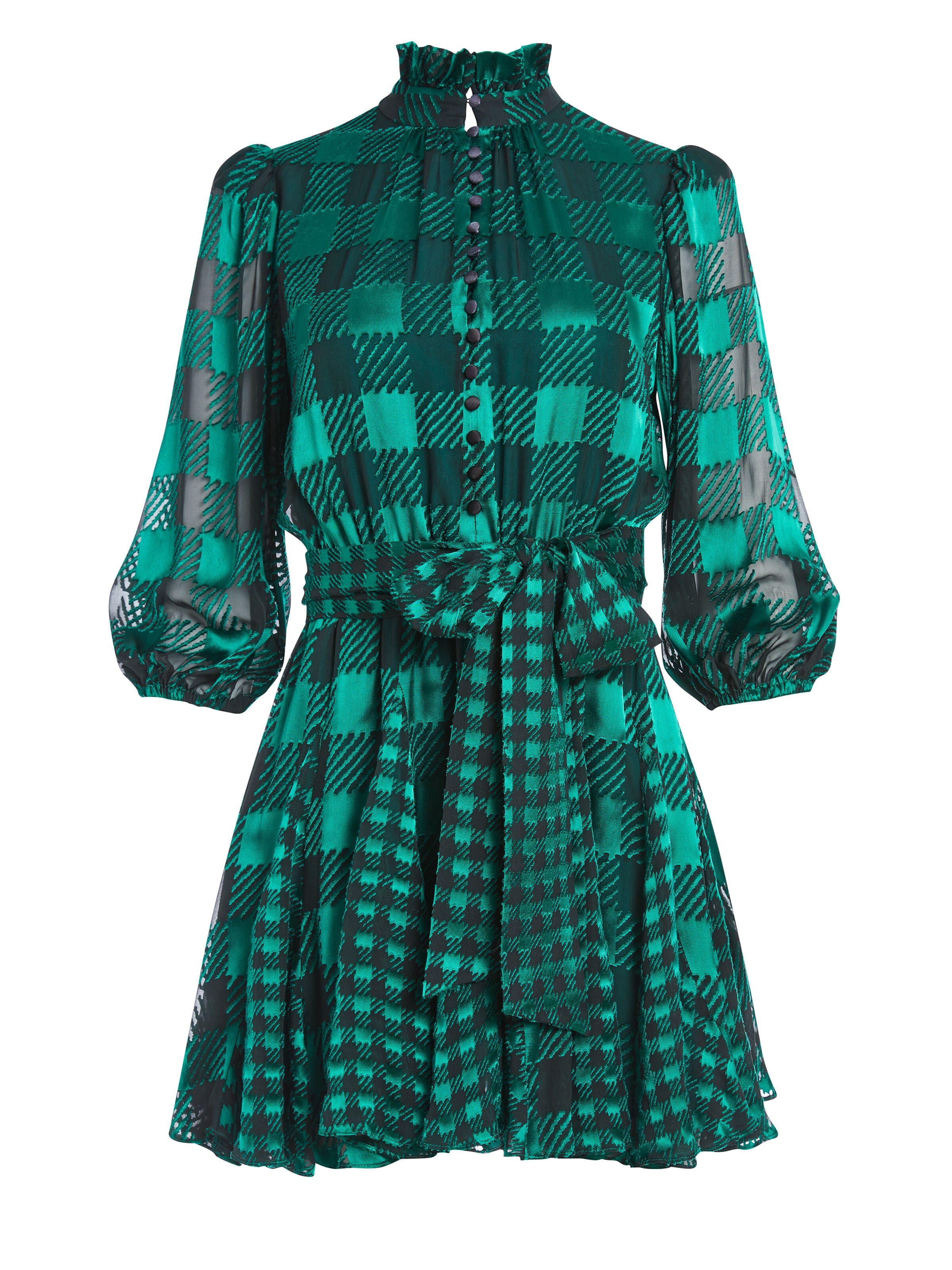 MINA PUFF SLEEVE MINI DRESS-ALICE + OLIVIA
