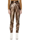 GABRIELLE METALLIC LEATHER PANT-ALICE + OLIVIA