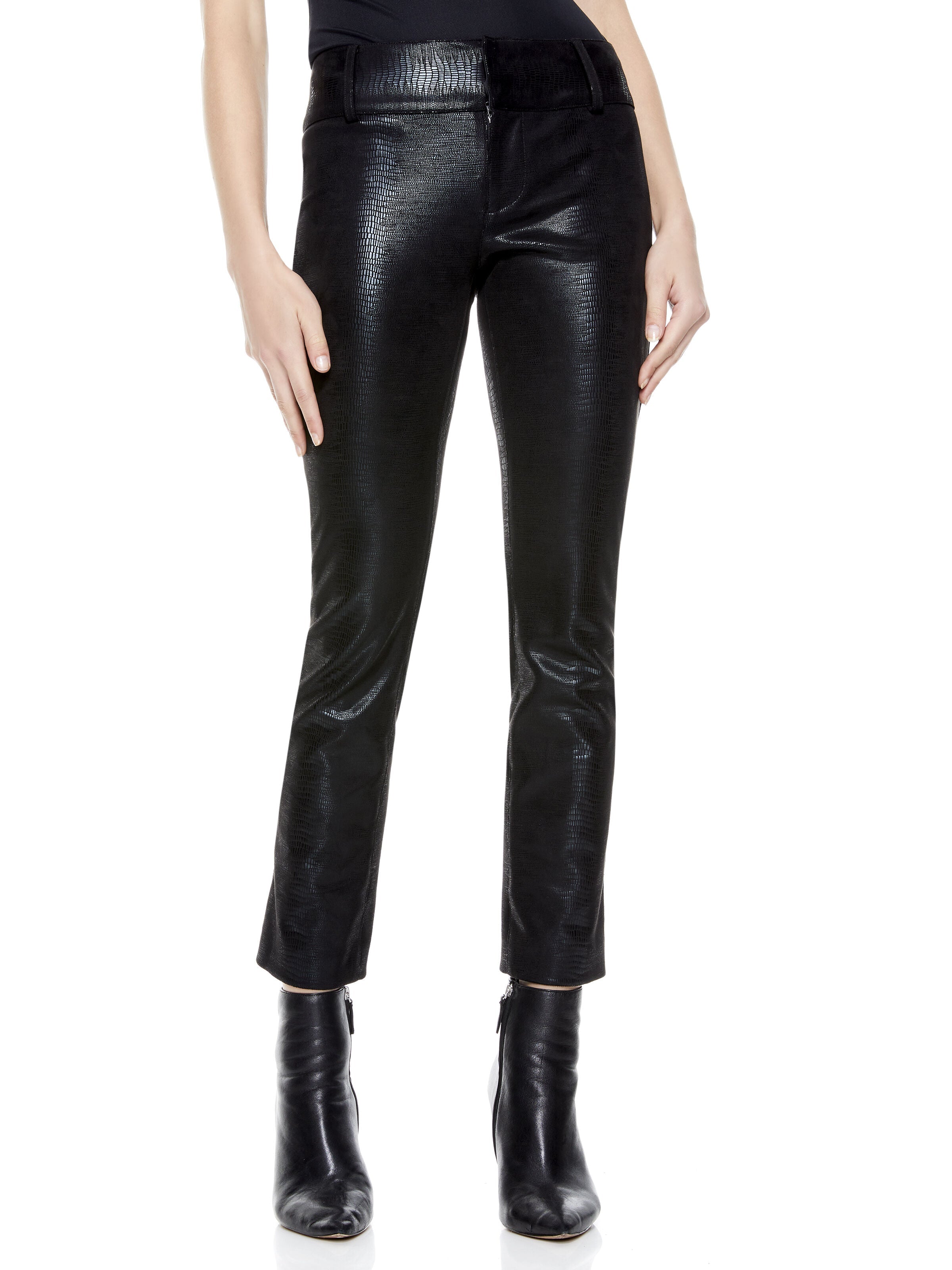 STACEY VEGAN LEATHER ANKLE PANT