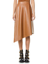 JAYLA VEGAN LEATHER MIDI SKIRT-Black-ALICE + OLIVIA