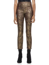 GLORIANE METALLIC SKINNY PANT-ALICE + OLIVIA