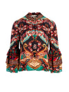LIBERTY RUFFLE NECK BLOUSE-ALICE + OLIVIA