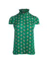 JULIETTE BUTTON FRONT BLOUSE-FOULARD-ALICE + OLIVIA