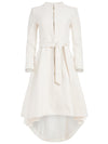 BAIN BELTED HIGH NECK COAT-White-ALICE + OLIVIA
