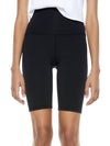 AARON HIGH WAIST BIKER SHORT-Black-ALICE + OLIVIA