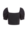 JOSLYN PUFF SLEEVE CROP TOP-ALICE + OLIVIA