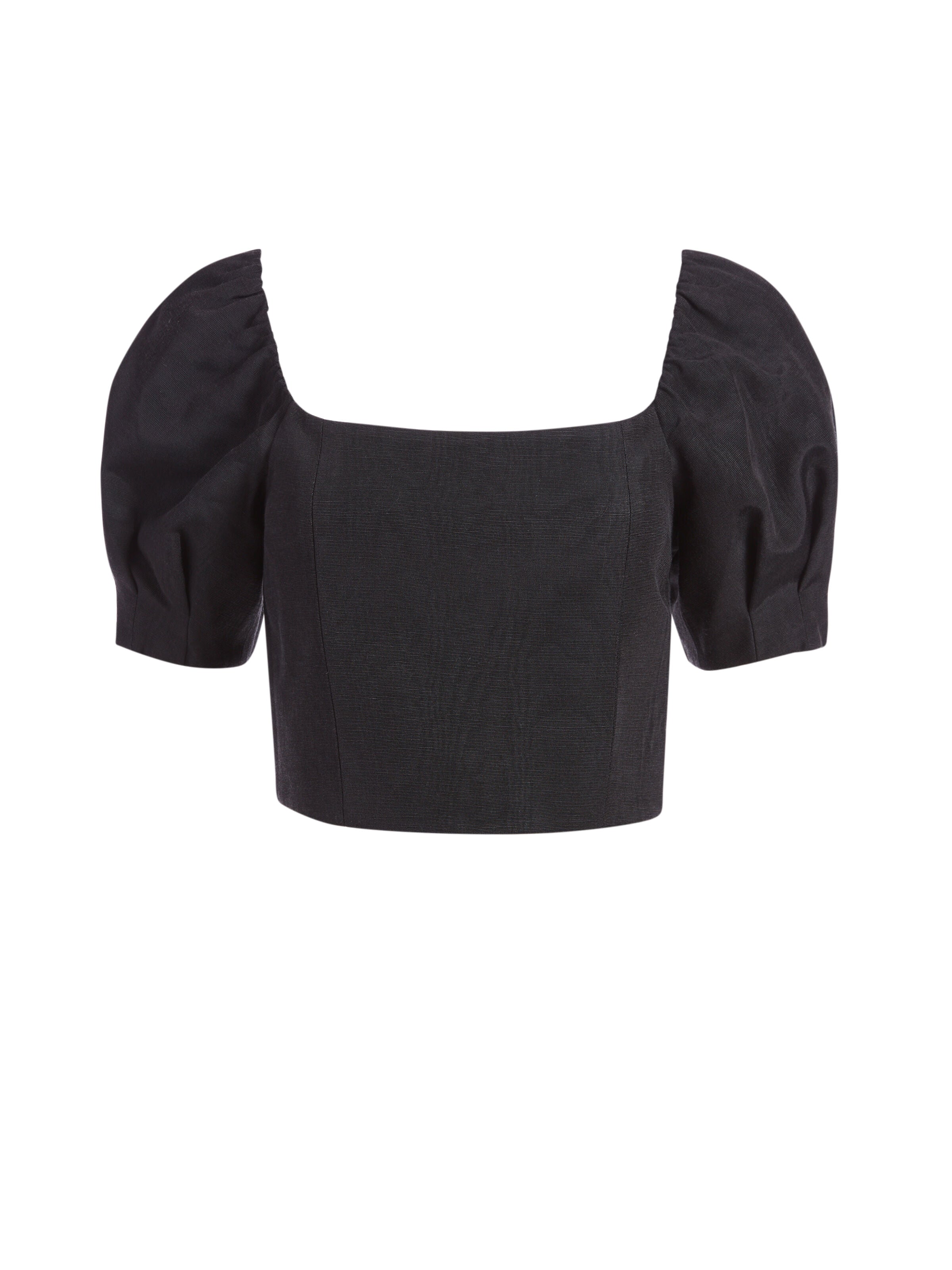 JOSLYN PUFF SLEEVE CROP TOP-ALICE + OLIVIA