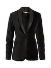 MACEY FITTED STRONG SHLDR BLZR-Black-ALICE + OLIVIA