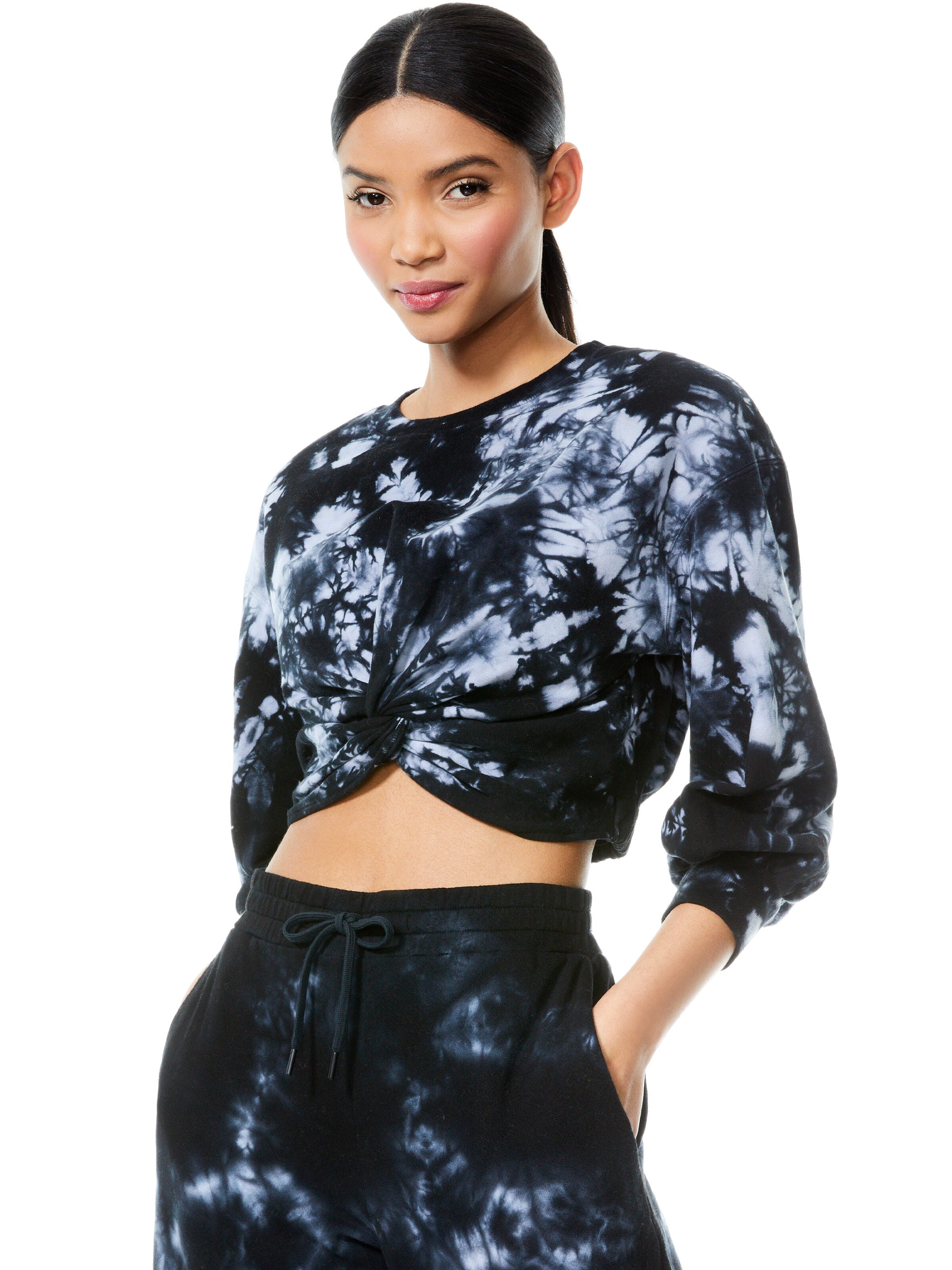 MARCELLE TIE DYE TOP-ALICE + OLIVIA