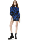 HEEDA TIE DYE MINI DRESS-NAVY/BLACK-ALICE + OLIVIA