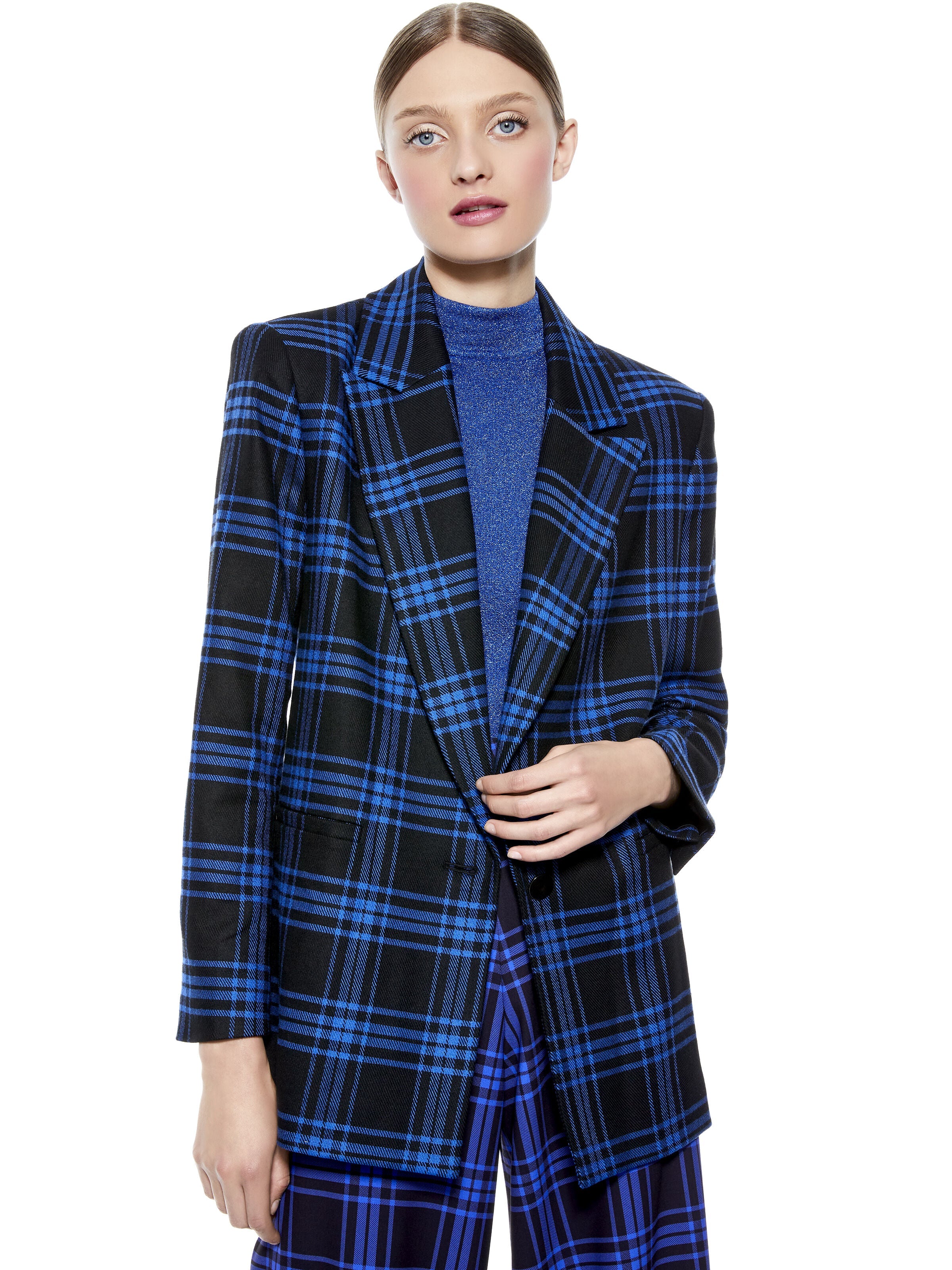 DENNY BOYFRIEND BLAZER-ALICE + OLIVIA